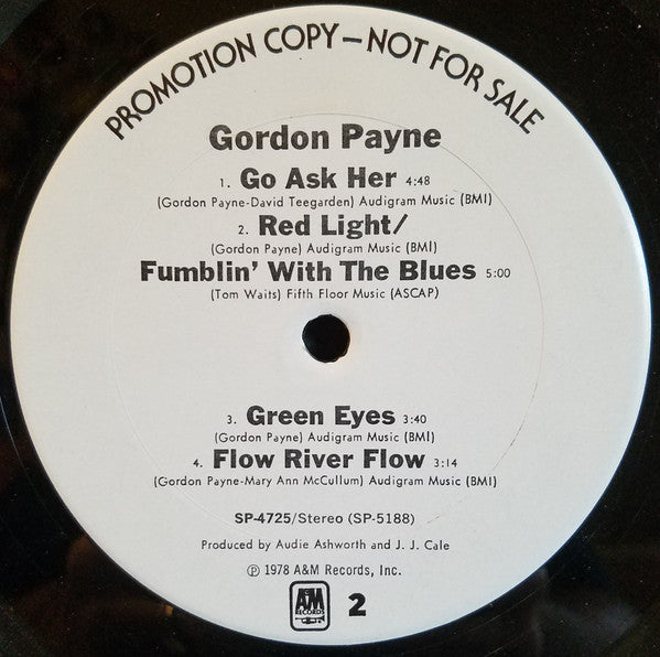 Gordon Payne : Gordon Payne (LP, Promo)