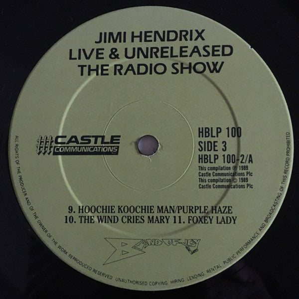 Jimi Hendrix : Live & Unreleased The Radio Show (5xLP, Comp + Box)