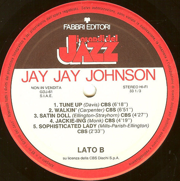 J.J. Johnson : Jay Jay Johnson (LP, Comp)