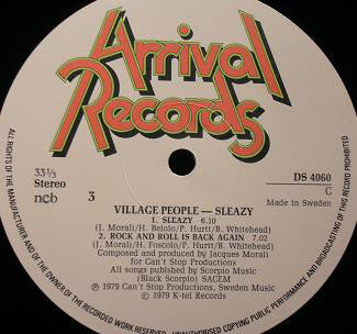 Village People : Live And Sleazy (2xLP, Album, Gat)