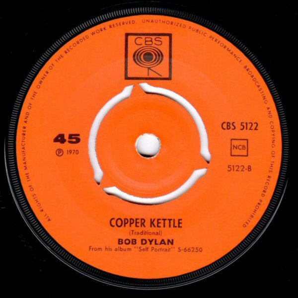Bob Dylan : Wigwam / Copper Kettle (7", Single)