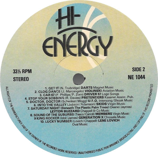 Various : Hi-Energy (LP, Comp)