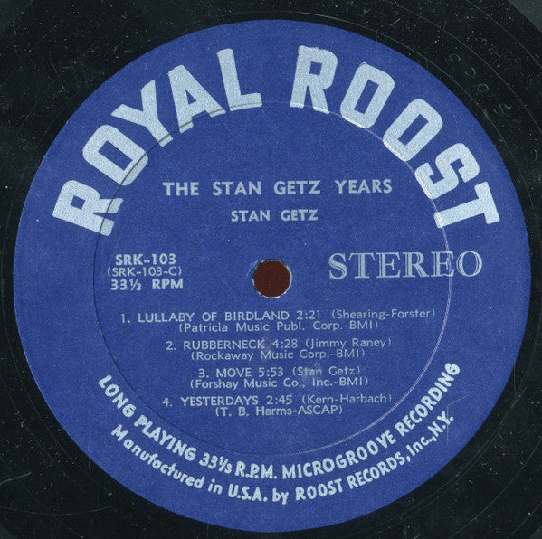 Stan Getz : The Stan Getz Years (2xLP, Comp)