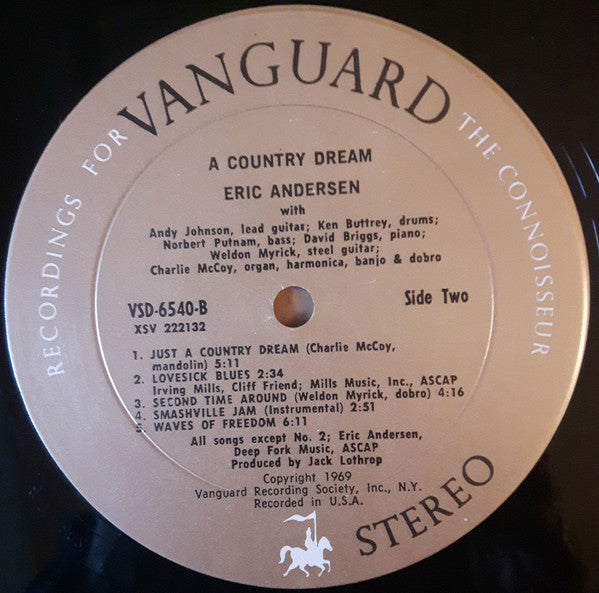 Eric Andersen (2) : A Country Dream (LP, Album)