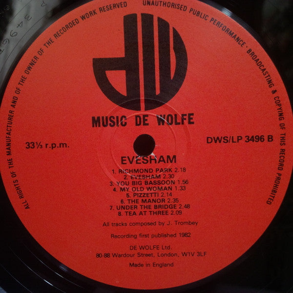 Jack Trombey, The Ockenghem Orchestra : Evesham (LP)