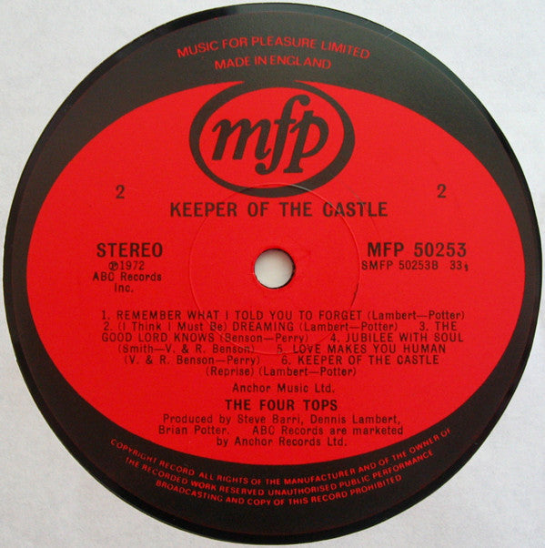 Four Tops : Keeper Of The Castle (LP, Album, RE)