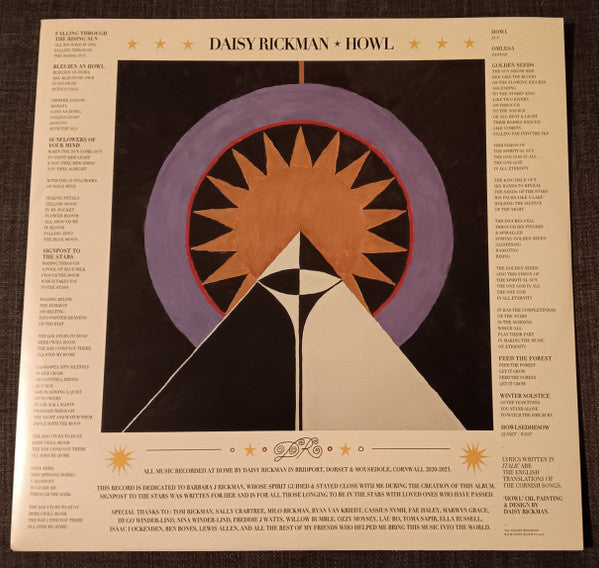 Daisy Rickman : Howl (LP, Ltd, Gol)