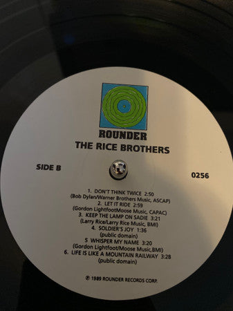 The Rice Brothers : The Rice Brothers (LP, Album)