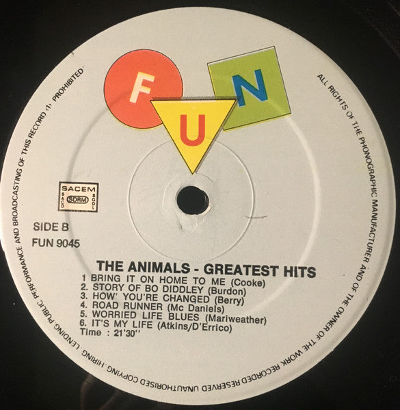 The Animals : Greatest Hits (LP, Comp)