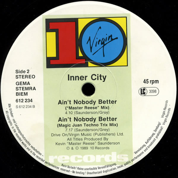 Inner City : Ain't Nobody Better (12", Single)