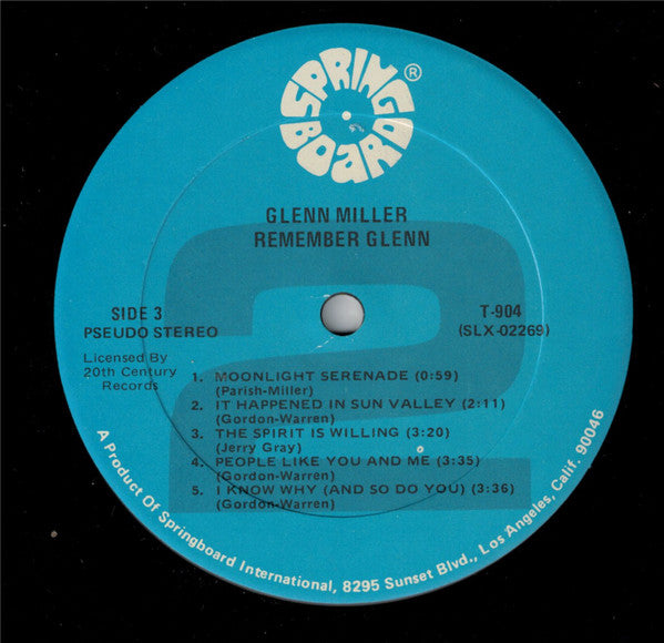 Glenn Miller : Remember Glenn (2xLP, Comp)
