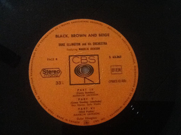 Duke Ellington, Mahalia Jackson : Black, Brown And Beige (LP, Album, RE)