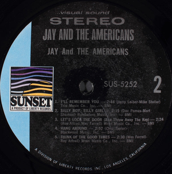 Jay & The Americans : Jay And The Americans (LP, Comp)