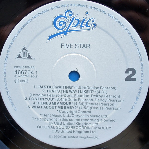 Five Star : Five Star (LP, Album)