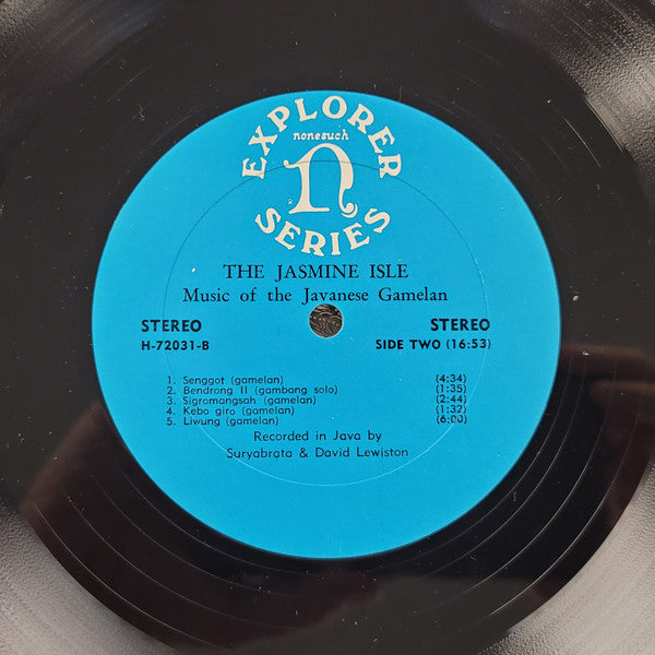 Unknown Artist : The Jasmine Isle (Javanese Gamelan Music) (LP, Pur)