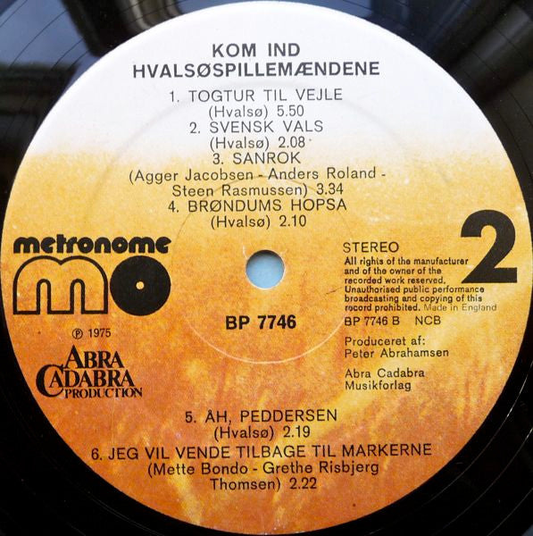 Hvalsøspillemændene : Kom Ind (LP, Album)