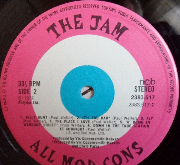 The Jam : All Mod Cons (LP, Album)