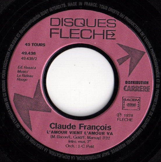 Claude François : Rubis (7", Single)
