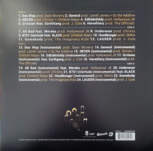 J.I.D : The Never Story (2xLP, Album, RE, S/Edition, Ora)