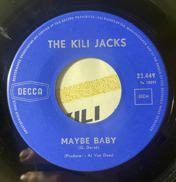 Gus Derse And The Kili Jacks : Maybe Baby / Hey, Hully Gully Girl (7", Single)