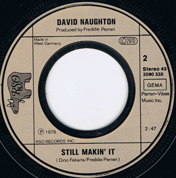 David Naughton : Makin' It (7", Single)