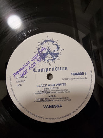 Vanessa (30) : Black And White (LP, Pro)