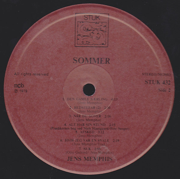 Jens Memphis : Sommer (LP, Album)