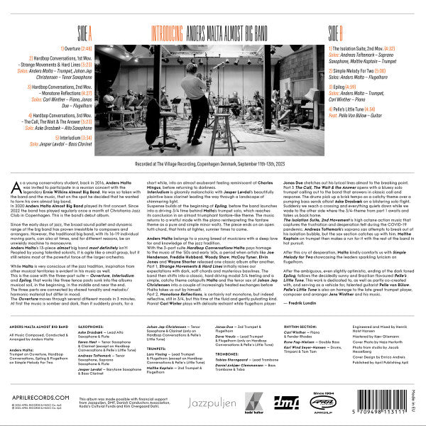 Anders Malta Almost Big Band : Introducing (LP, Album)