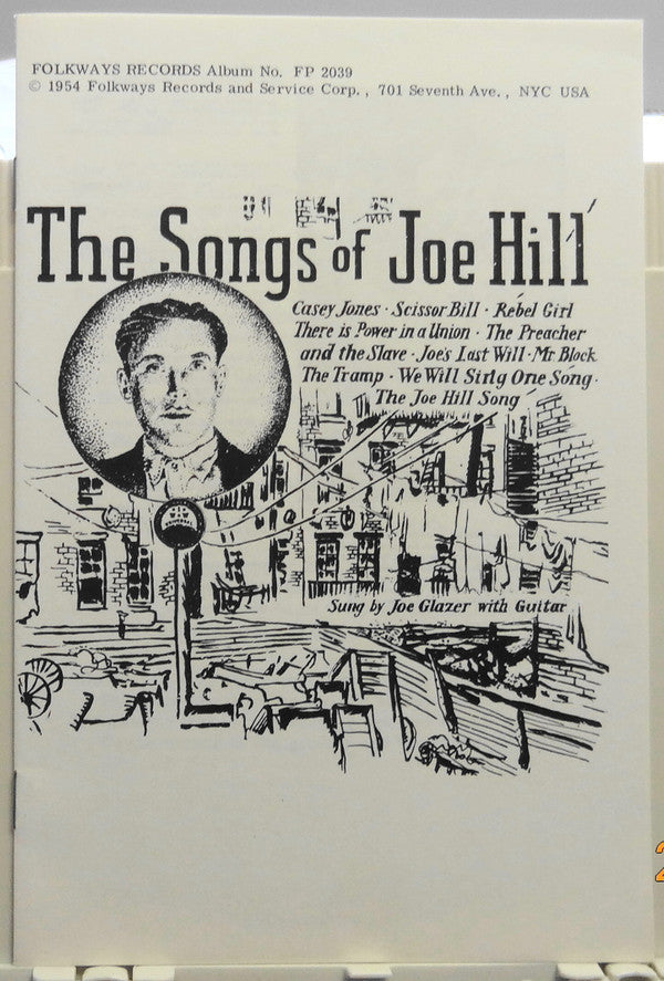 Joe Glazer : Songs Of Joe Hill Sung By Joe Glazer (10", Album, RP)