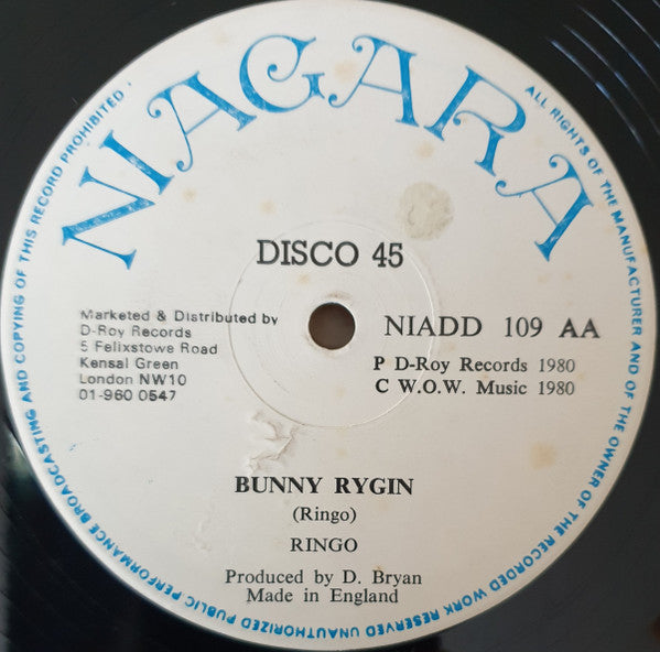 Woody Noble / Ringo (5) : Meditator / Bunny Rygin (12")