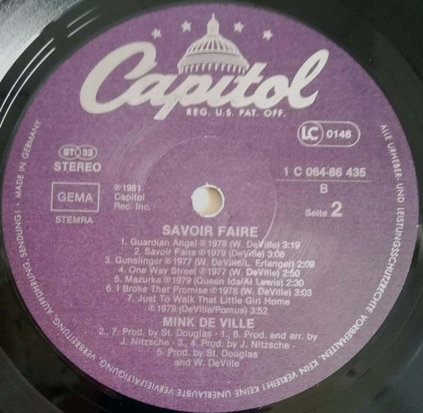 Mink DeVille : Savoir Faire (LP, Comp)