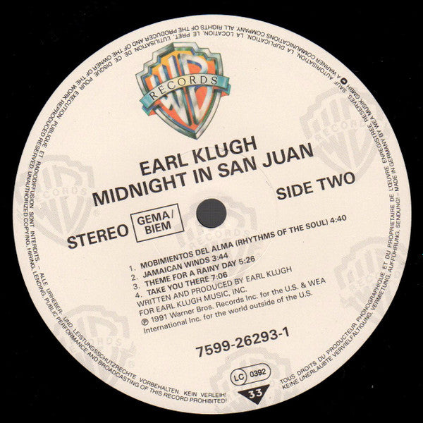 Earl Klugh : Midnight In San Juan (LP)