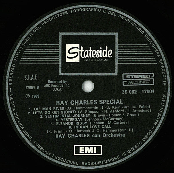 Ray Charles : Ray Charles Special (LP, Comp, RE)