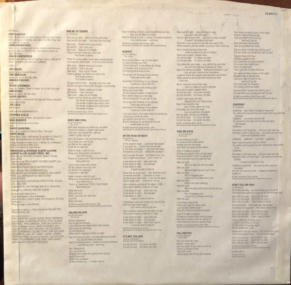 Firefall : Break Of Dawn (LP, Album)