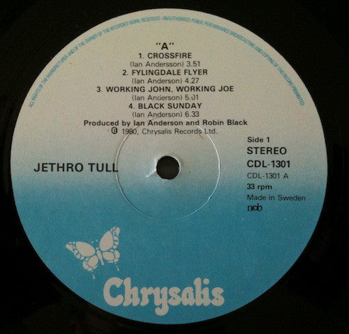 Jethro Tull : A (LP, Album)