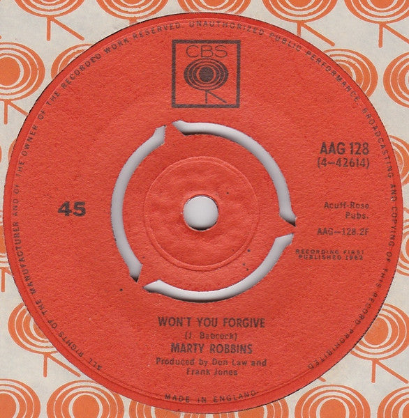 Marty Robbins : Ruby Ann (7")