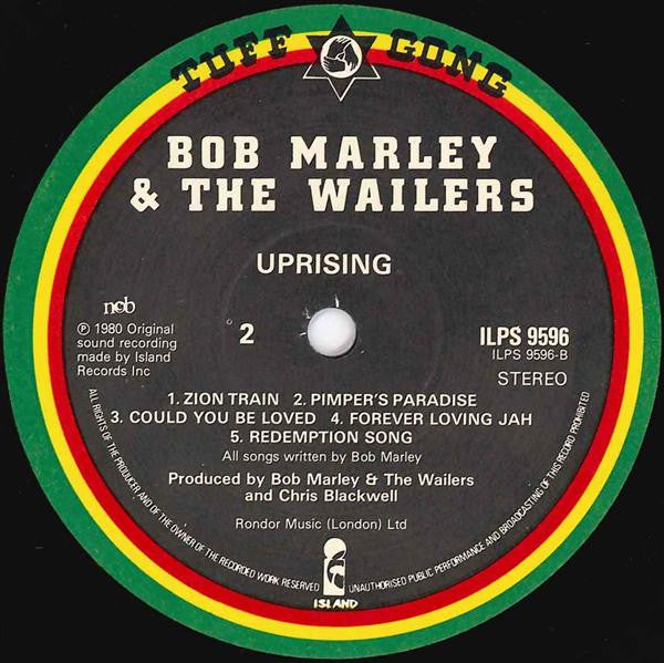 Bob Marley & The Wailers : Uprising (LP, Album)