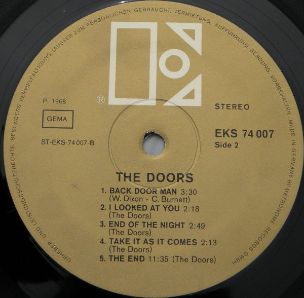 The Doors : The Doors (LP, Album, RP)
