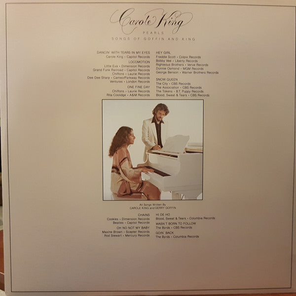 Carole King : Pearls Songs Of Goffin And King (LP, Album)