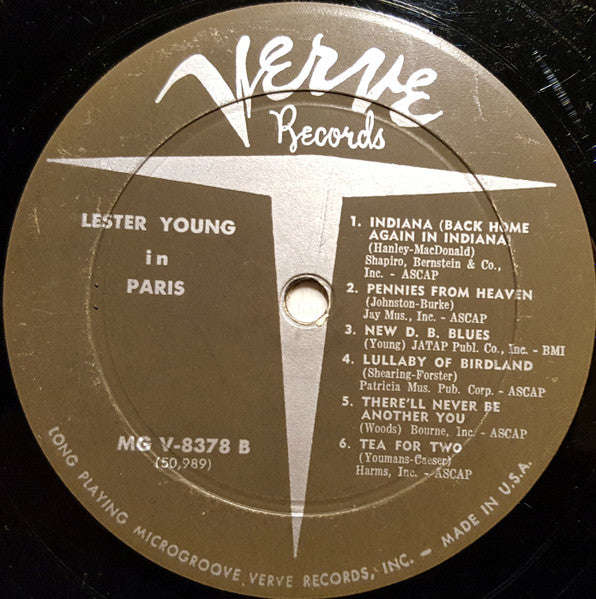 Lester Young : Lester Young In Paris (LP)