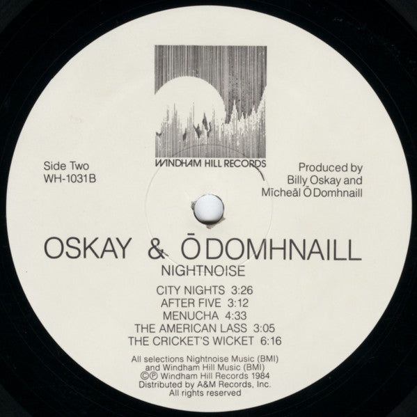 Billy Oskay And Mícheál Ó Domhnaill : Nightnoise (LP, Album)