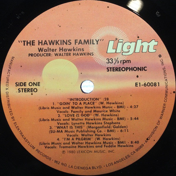 Walter Hawkins : The Hawkins Family (LP, Album)