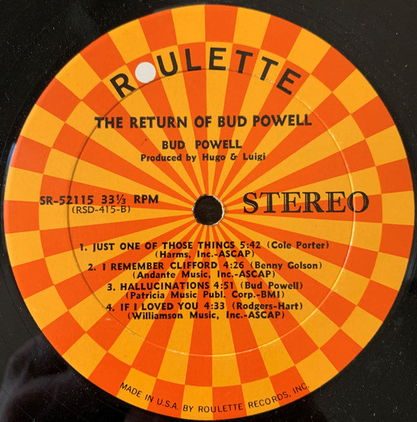 Bud Powell : The Return Of Bud Powell (LP)