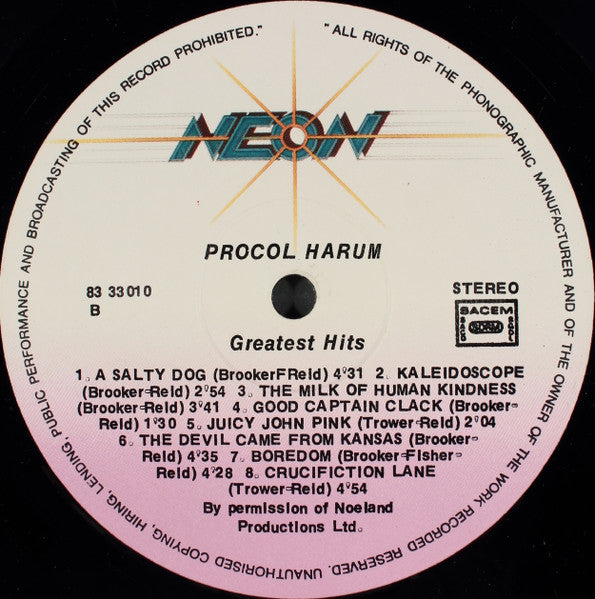 Procol Harum : Greatest Hits (LP, Comp)