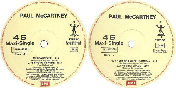 Paul McCartney : My Brave Face (12", Maxi)