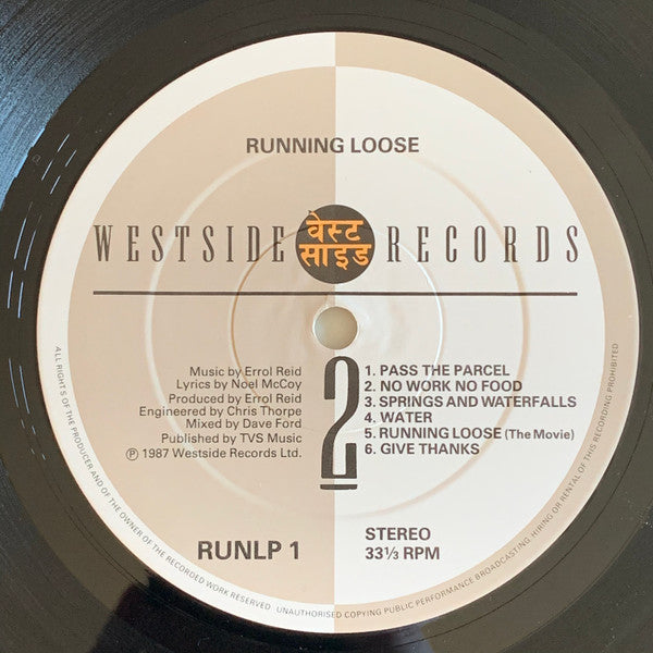 Errol Reid (2) : Running Loose (LP)