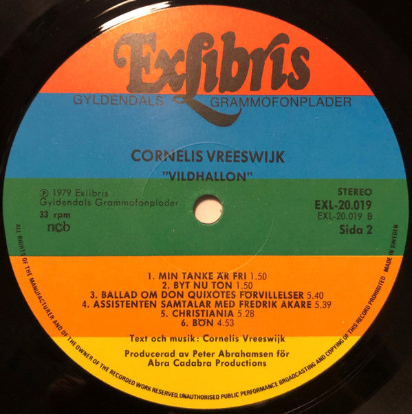 Cornelis Vreeswijk : Vildhallon (LP, Album)