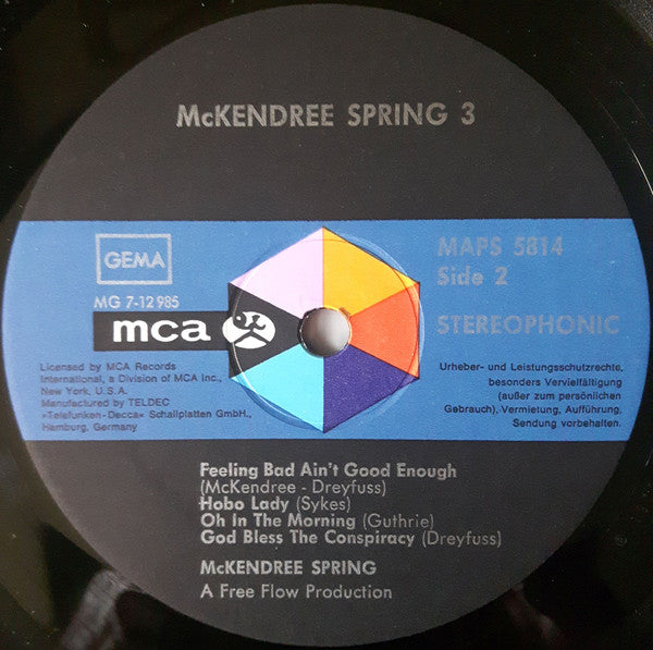 McKendree Spring : 3 (LP, Album)