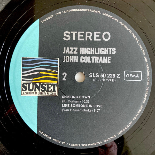 John Coltrane : Jazz Highlights Vol.6 (LP, Comp)