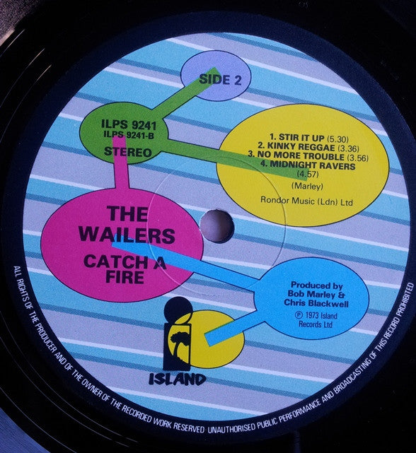 Bob Marley & The Wailers : Catch A Fire (LP, Album, RE)